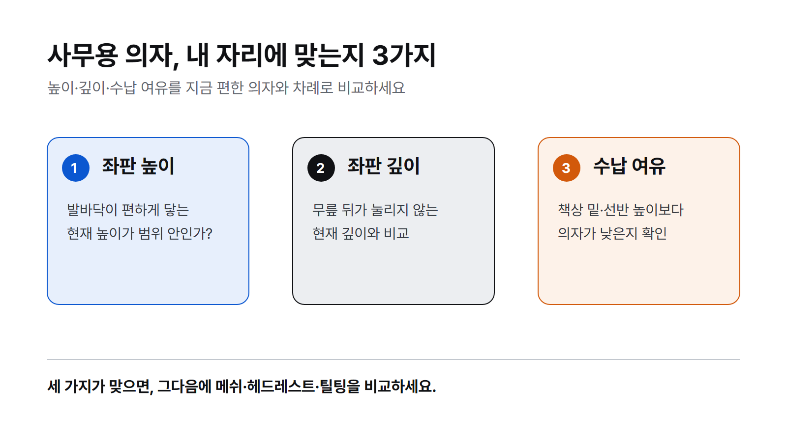 사기 전, 세 가지만 확인하세요